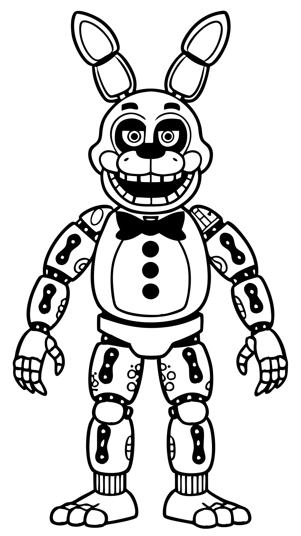 springtrap five nights at freddy’s coloring pages